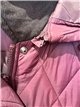 Chaqueta acolchada de rombos cuello pana con capucha