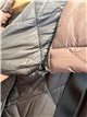 Abrigo acolchado reversible de rombos