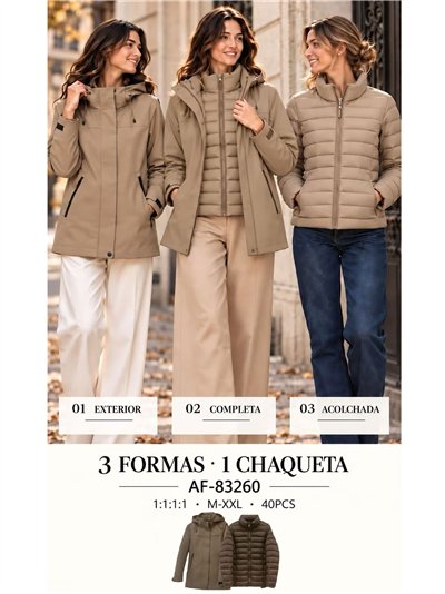 Parka 3 en 1 con interior acolchado 2