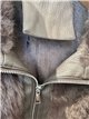 Kunstlederjacke mit Pelz