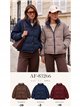 Chaqueta reversible acolchada de cuadros