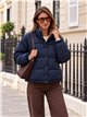 Chaqueta reversible acolchada de cuadros