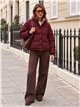 Chaqueta reversible acolchada de cuadros