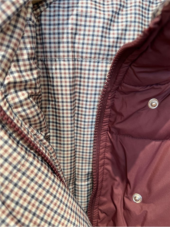 Chaqueta reversible acolchada de cuadros