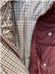 Chaqueta reversible acolchada de cuadros