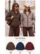 Chaqueta reversible acolchada de cuadros