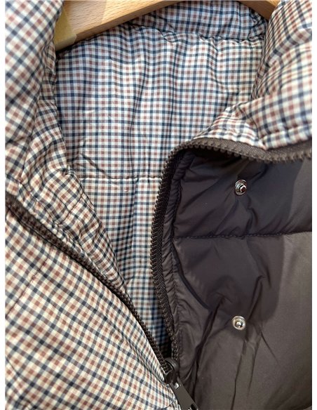 Chaqueta reversible acolchada de cuadros