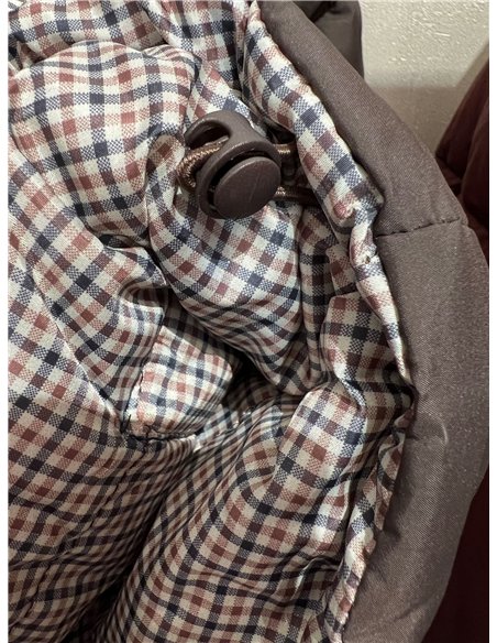 Chaqueta reversible acolchada de cuadros