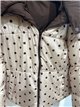 Chaqueta reversible acolchada de lunares con capucha