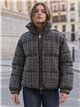 Chaqueta acolchada estampado cuadros