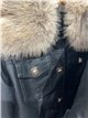 Chaqueta efecto piel con pelo