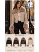 Chaqueta efecto piel con pelo