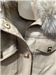 Chaqueta efecto piel con pelo