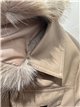 Chaqueta efecto piel con pelo