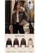 Chaqueta efecto piel con pelo