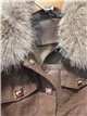 Chaqueta efecto piel con pelo