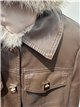 Chaqueta efecto piel con pelo