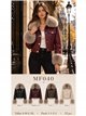Chaqueta efecto piel con pelo
