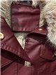 Chaqueta efecto piel con pelo