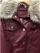 Chaqueta efecto piel con pelo