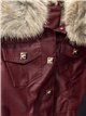Chaqueta efecto piel con pelo