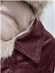 Chaqueta efecto piel con pelo