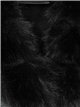 Chaqueta biker efecto piel con cuello de pelo