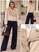 Chaqueta biker efecto piel con cuello de pelo