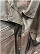 Chaqueta bomber efecto piel cuello alto