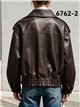 Chaqueta biker efecto piel con bolsillos