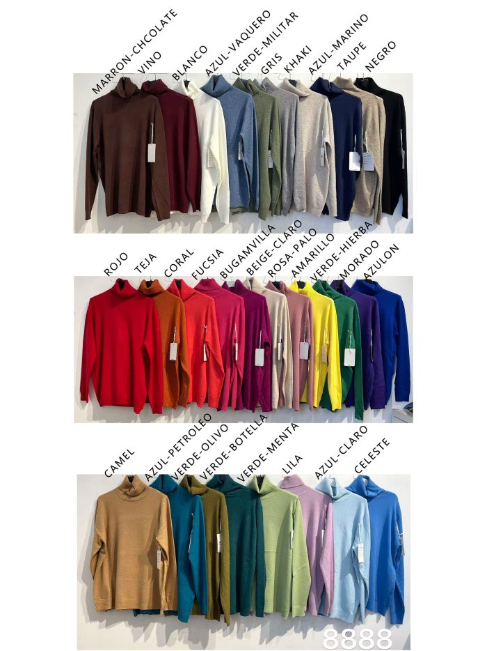 Oversized fine knit roll neck sweater | ZD-AF8888 | B2B