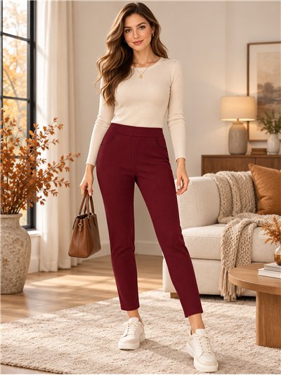 Pantalón elástico bolsillos