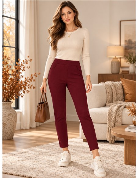 Pantalón elástico bolsillos