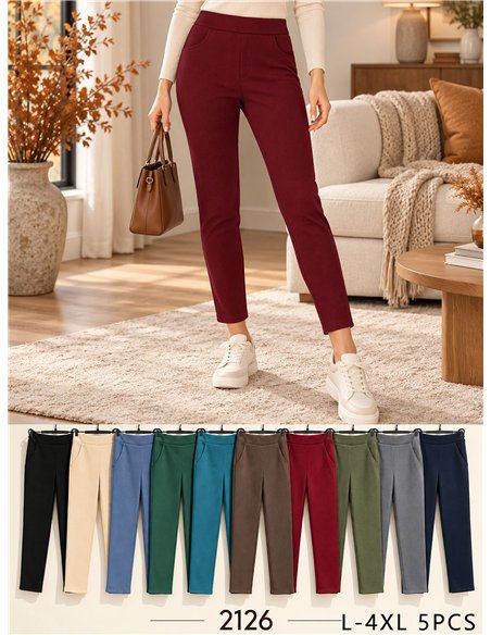 Pantalón elástico bolsillos