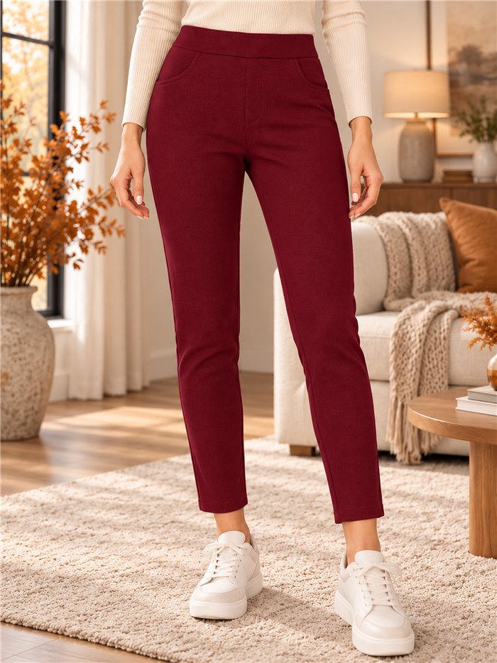 Pantalón elástico bolsillos