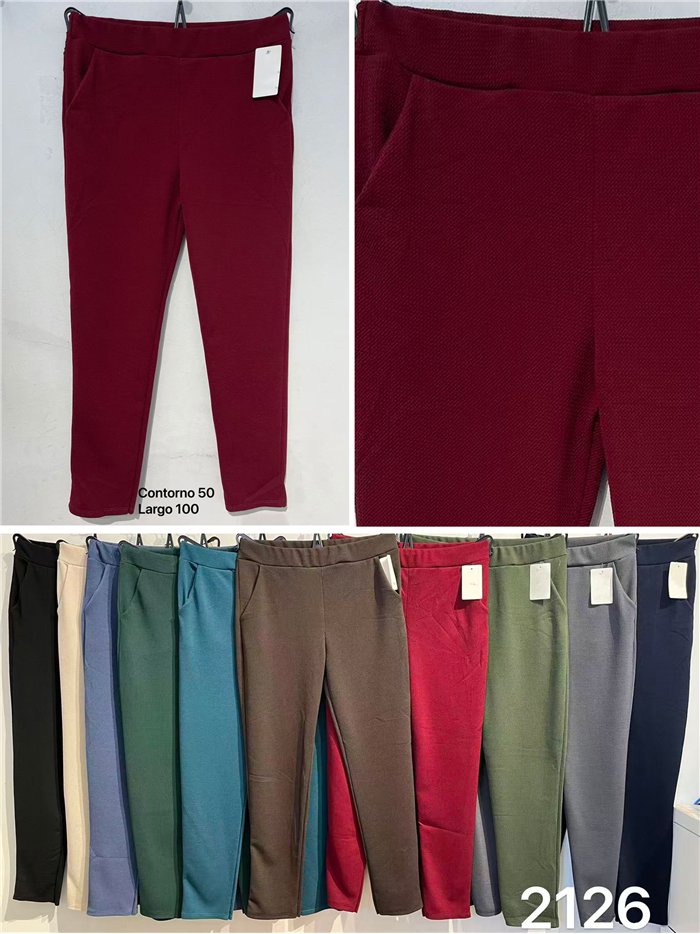 Pantalón elástico bolsillos