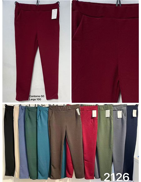Pantalón elástico bolsillos