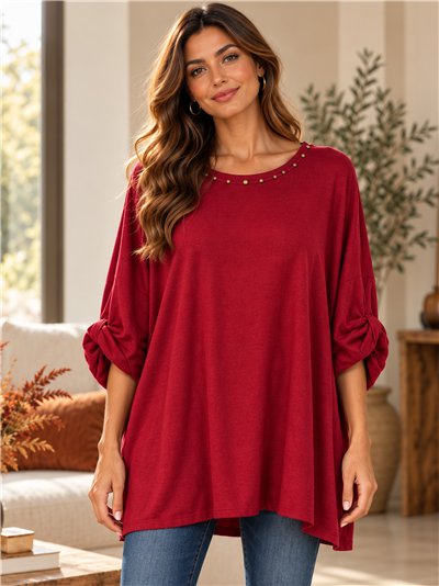Jersey talla grande con tachas