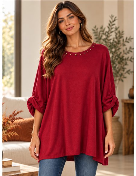 Jersey talla grande con tachas