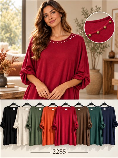 Jersey talla grande con tachas 2