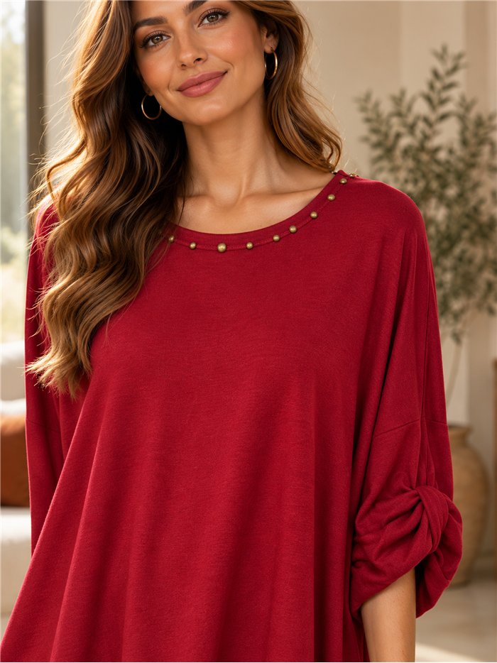 Jersey talla grande con tachas