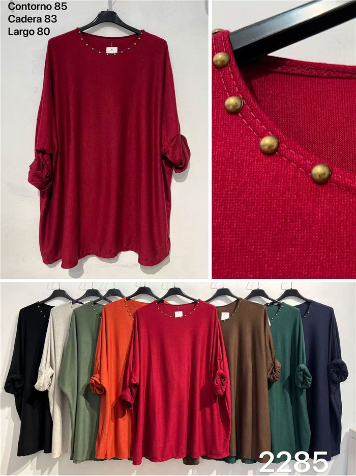 Jersey talla grande con tachas