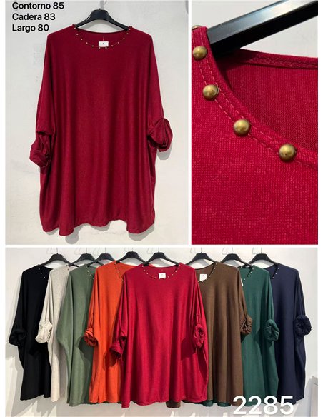 Jersey talla grande con tachas