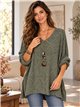 Jersey amplia con relieve geométrico y collar