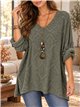 Jersey amplia con relieve geométrico y collar