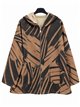 Chaqueta estampada talla grande con capucha