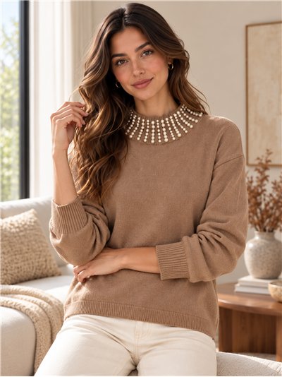 pull à col perle