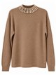 Pullover mit Perlenkragen