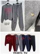 Bonjour Paris knit sweater and jogger trousers set