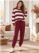 Conjunto jersey rayas y pantalón jogger
